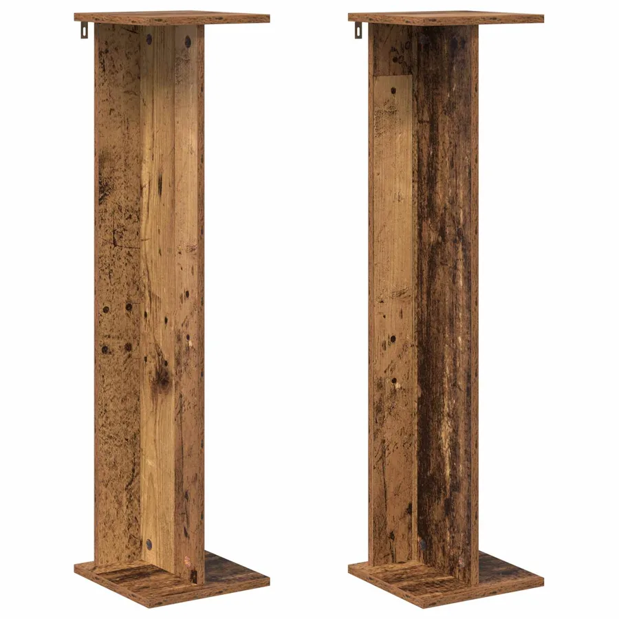 Support de Plante 2 pc Bois ancien 25 x 25,5 x 100,5 cm - 2
