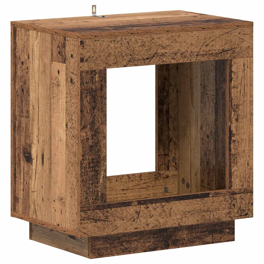 Table d'appoint Bois ancien 60 x 40 x 65 cm Bois d'ingénierie - 2