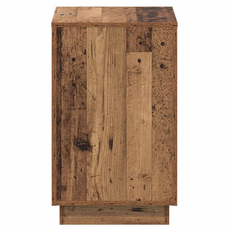 Table d'appoint Bois ancien 60 x 40 x 65 cm Bois d'ingénierie - 5