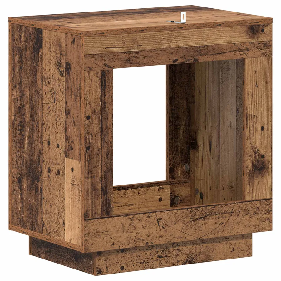 Table d'appoint Bois ancien 60 x 40 x 65 cm Bois d'ingénierie - 6