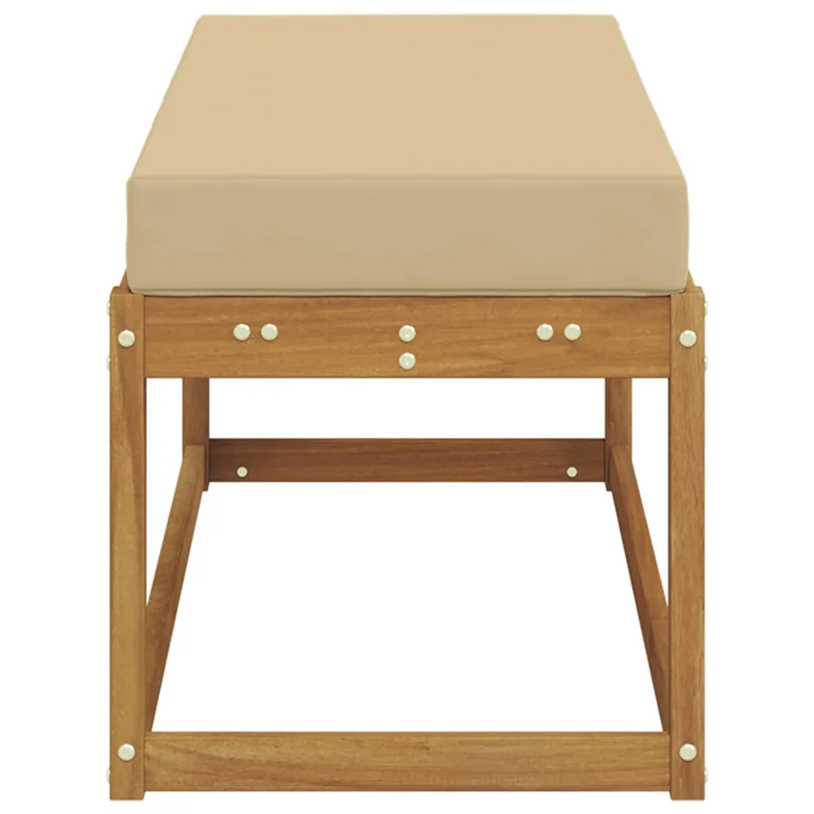 Banc de Jardin Bois d'Acacia Massif Naturel - 4