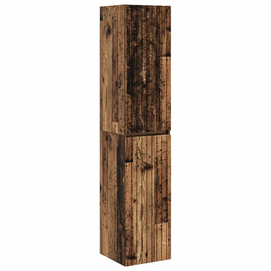 Cabinet de Salle de Bain Mural Bois ancien 33 x 34,5 x 160 cm - 2