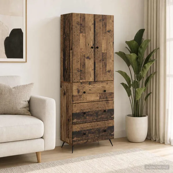 Ensemble de Meubles 2 pcs Bois ancien 66 x 34,5 x 90 cm