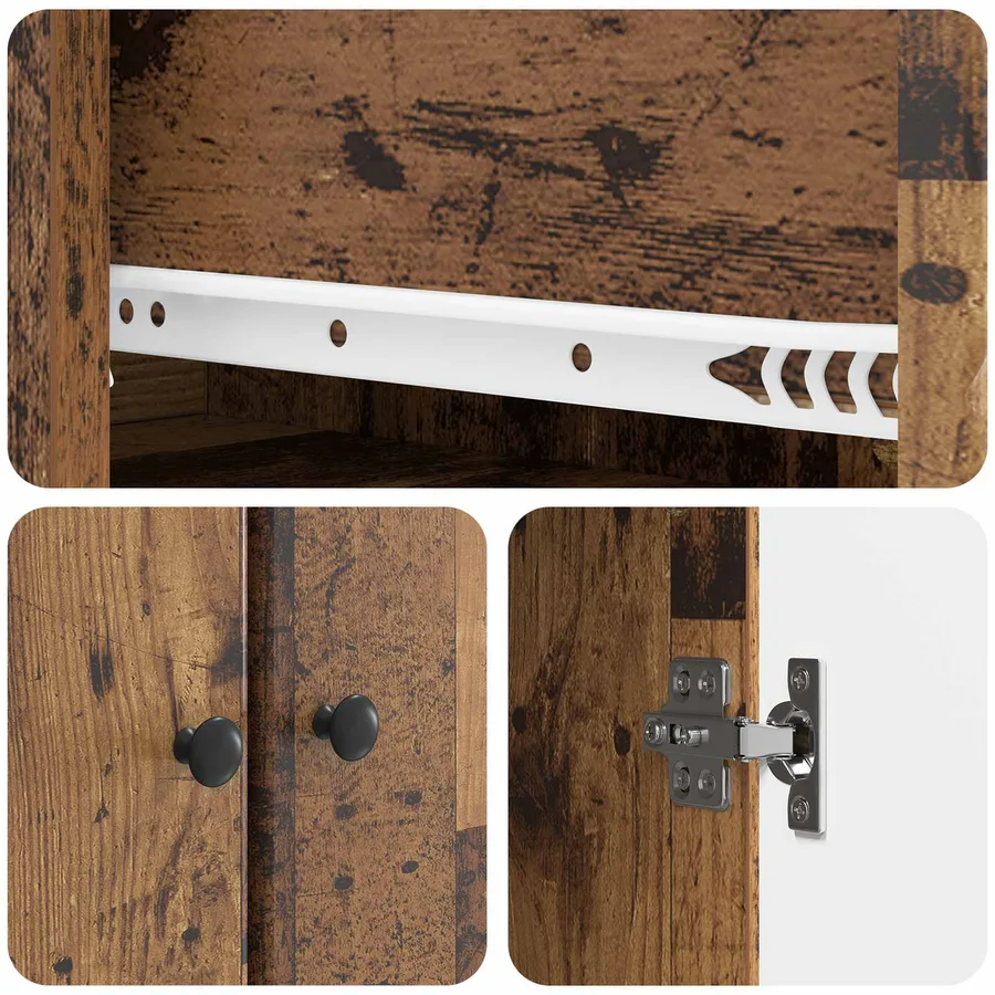 Ensemble de Meubles 2 pcs Bois ancien 66 x 34,5 x 90 cm - 8
