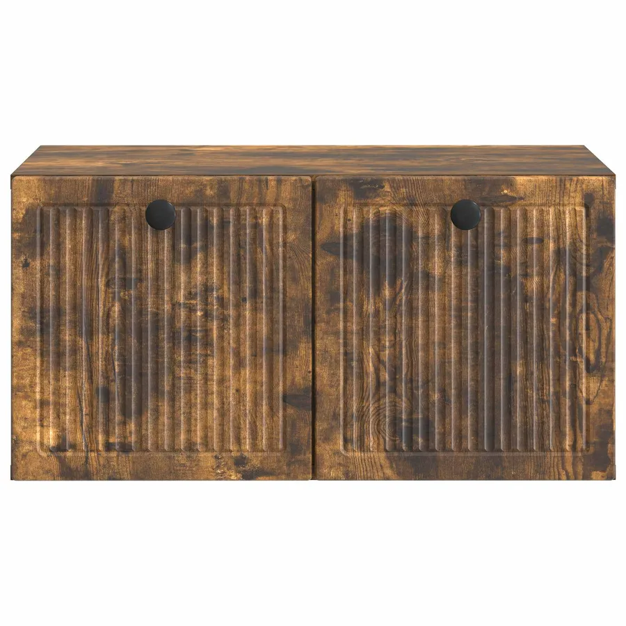 Meuble TV mural Chêne fumé 59,5 x 41 x 30 cm Bois d'ingénierie - 6