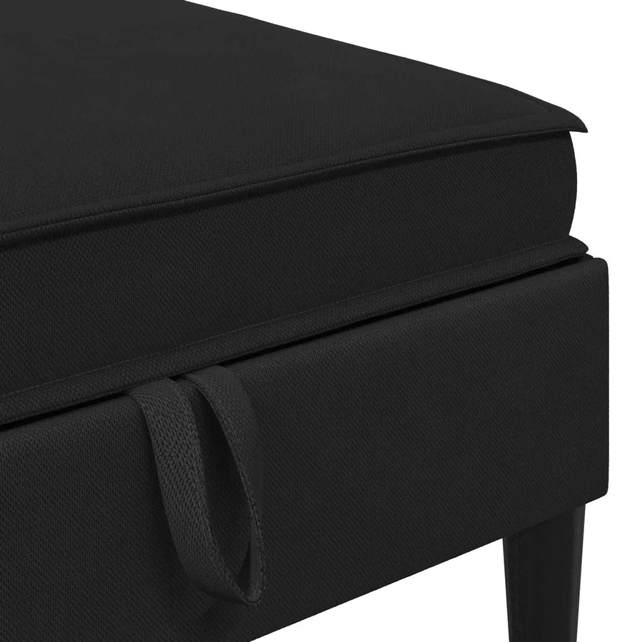 Ensemble de meubles pour le salon 6 pcs Noir Tissu - 7