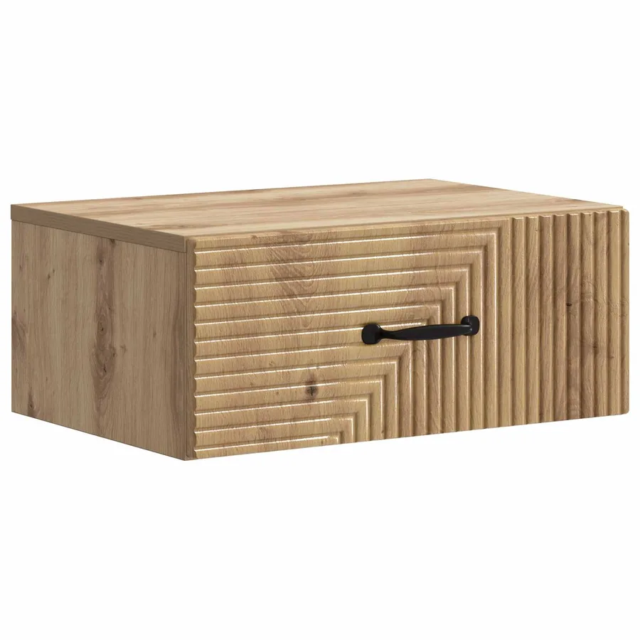 Cabinet de chevet mural 2 pc Chêne artisanal 49 x 34,5 x 20 cm - 5
