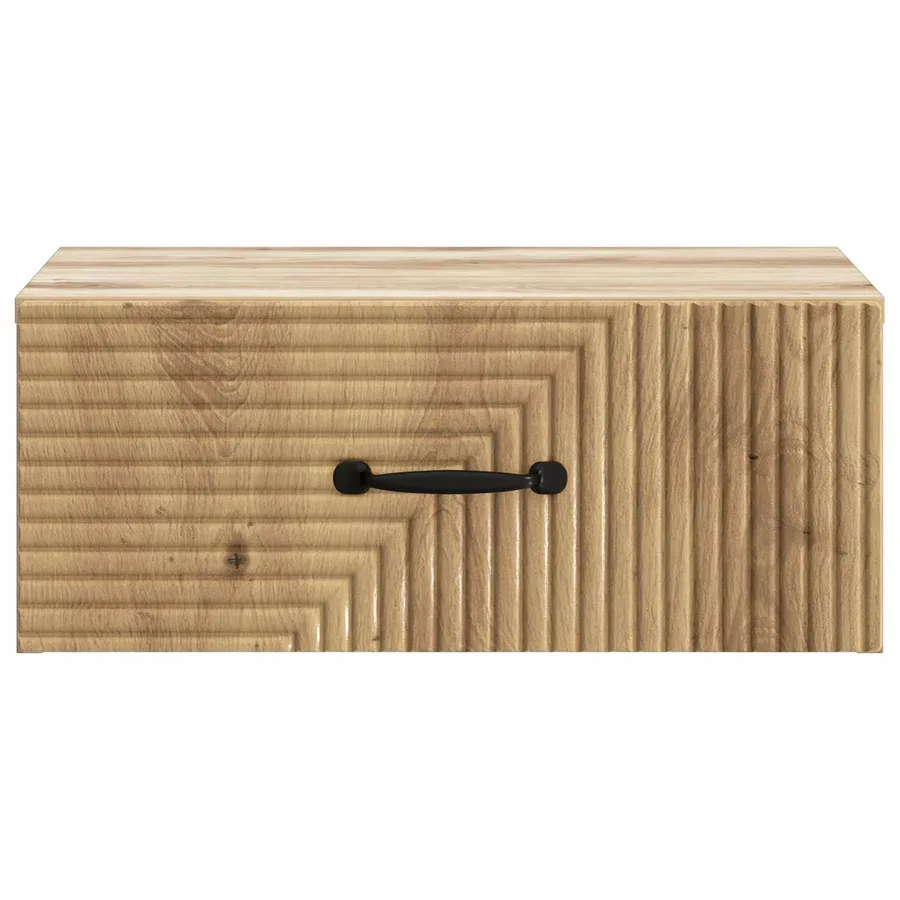 Cabinet de chevet mural 2 pc Chêne artisanal 49 x 34,5 x 20 cm - 7