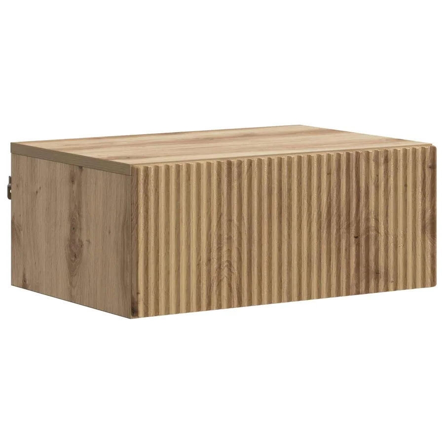 Cabinet de chevet mural Chêne artisanal 49 x 34,5 x 20 cm - 2