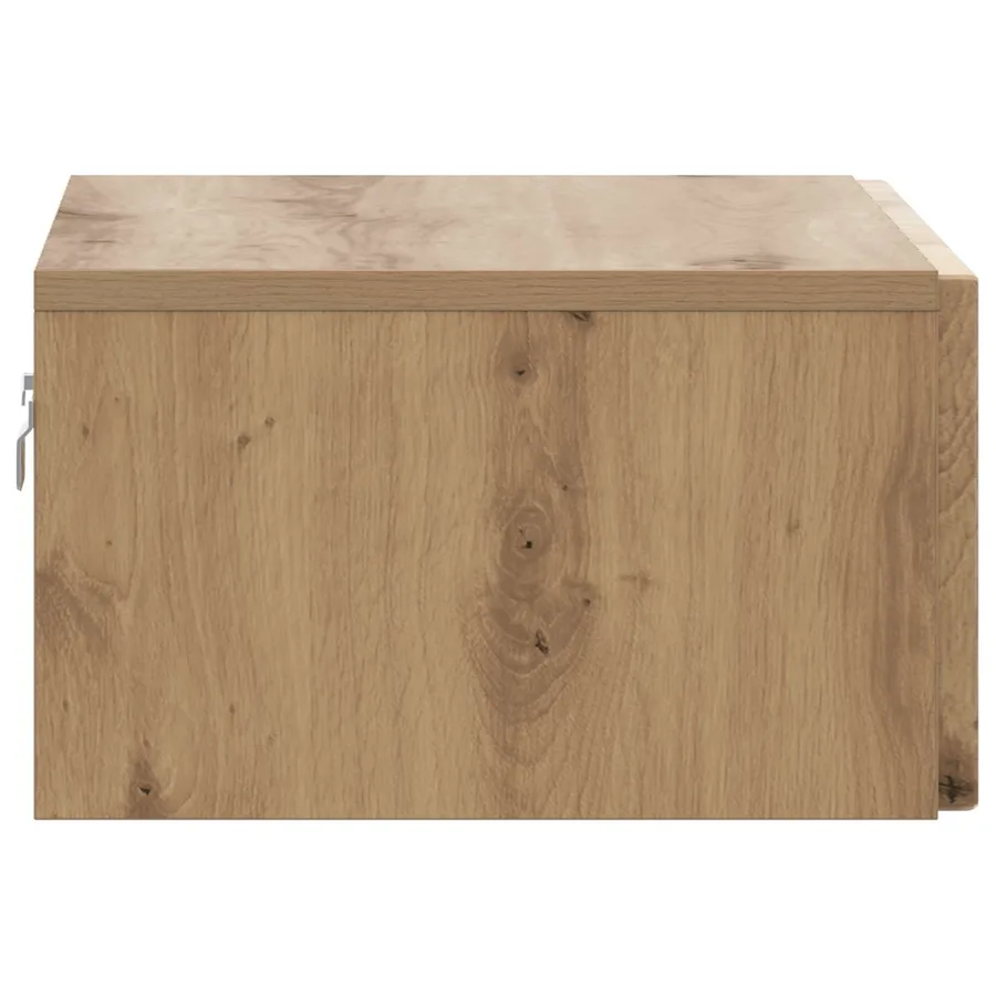 Cabinet de chevet mural Chêne artisanal 49 x 34,5 x 20 cm - 6