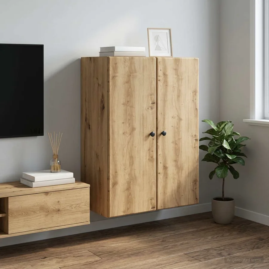 Armoire Murale 66 x 34,5 x 90 cm Bois d'ingénierie