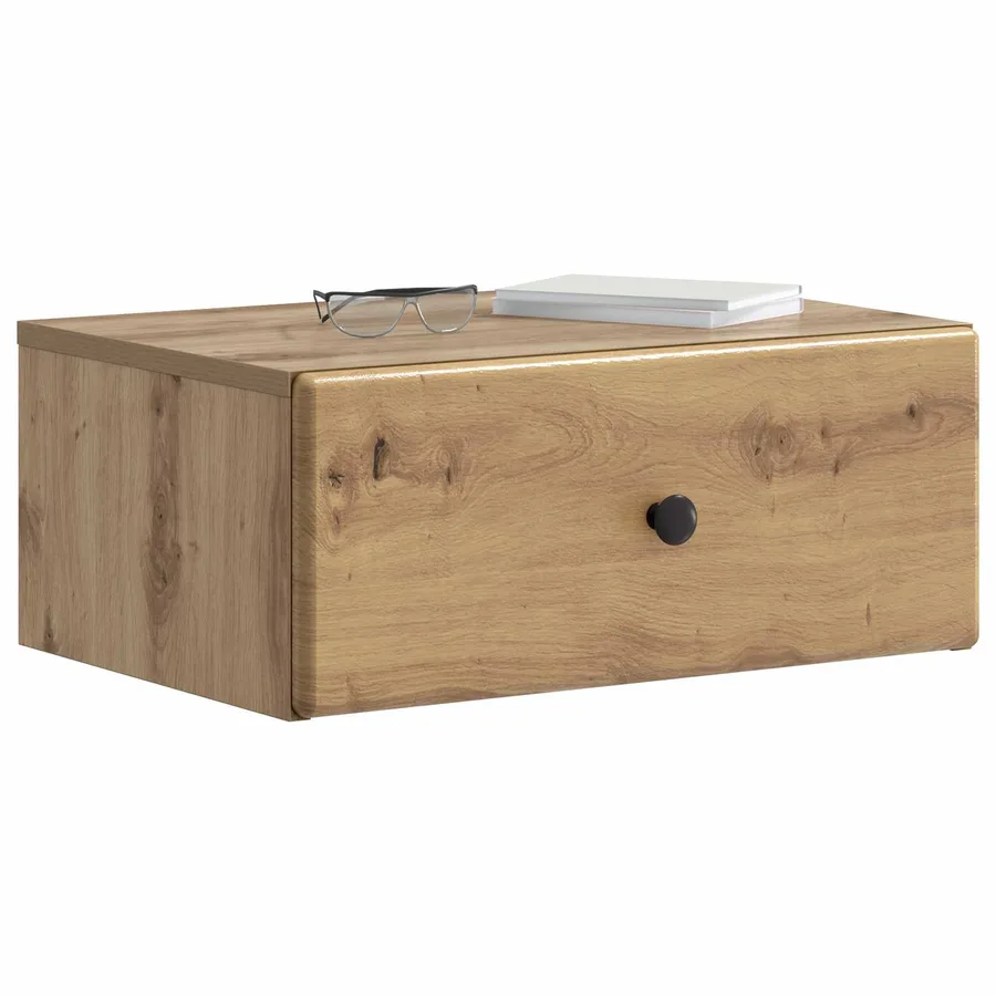 Cabinet de chevet mural Chêne artisanal 49 x 34,5 x 20 cm - 3