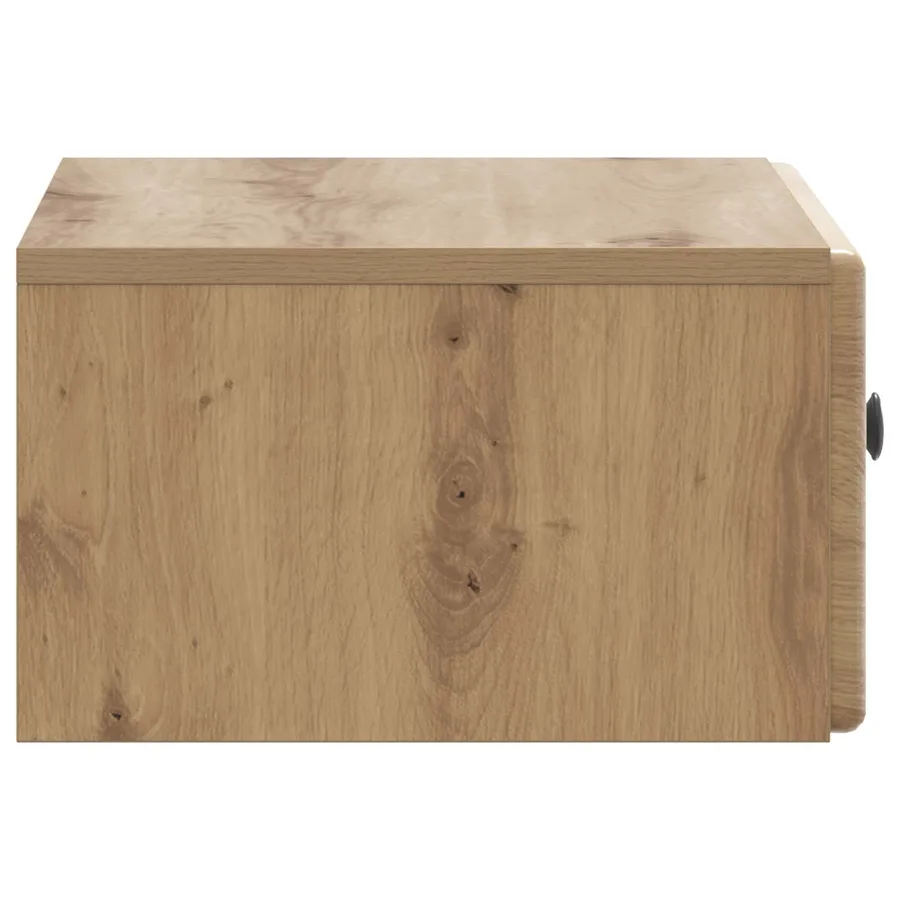 Cabinet de chevet mural Chêne artisanal 49 x 34,5 x 20 cm - 6