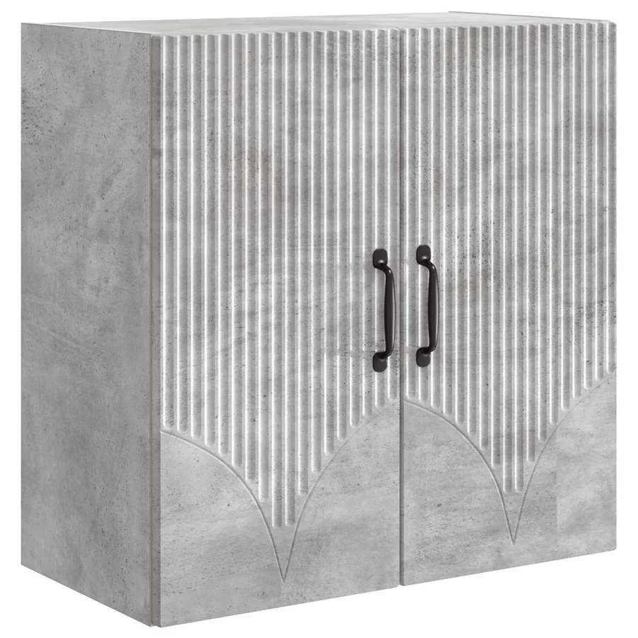 Armoire Murale Gris béton 59 x 31 x 60 cm Bois d'ingénierie - 2