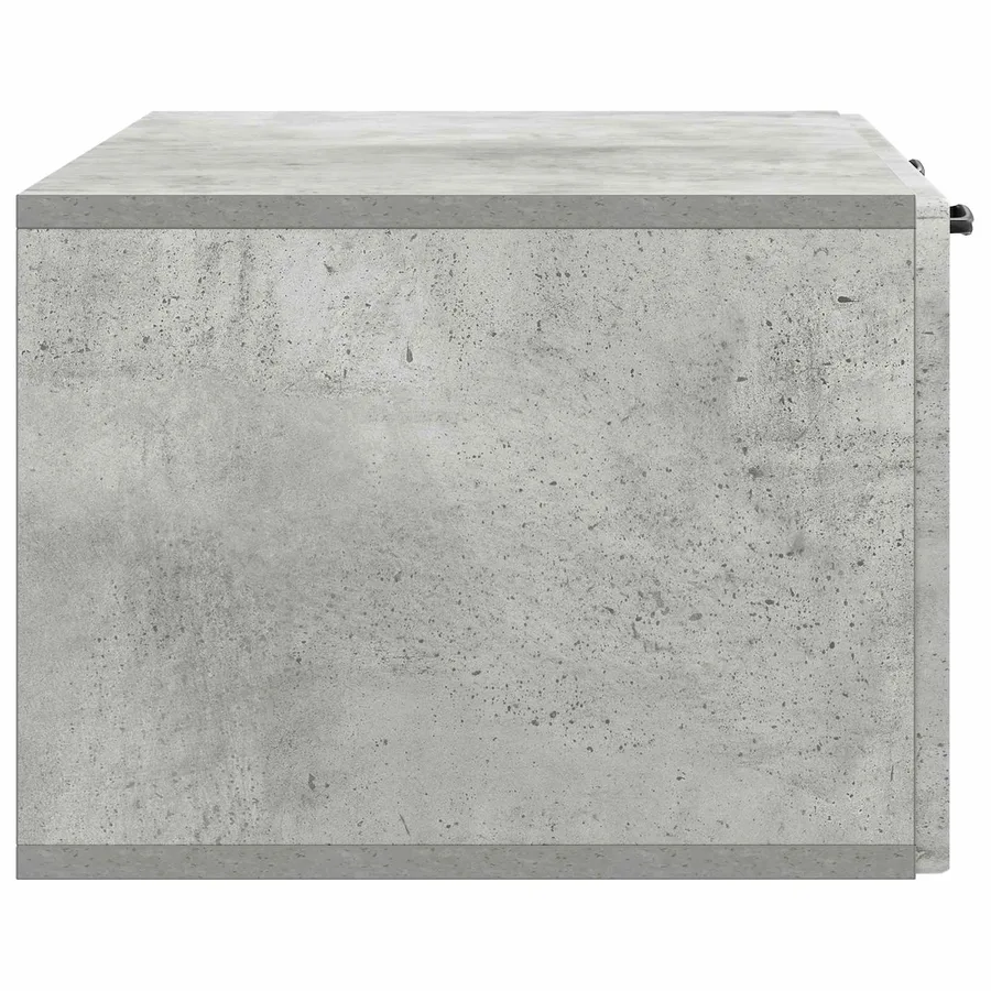 Meuble TV mural Gris béton 78,5 x 41 x 30 cm Bois d'ingénierie - 7
