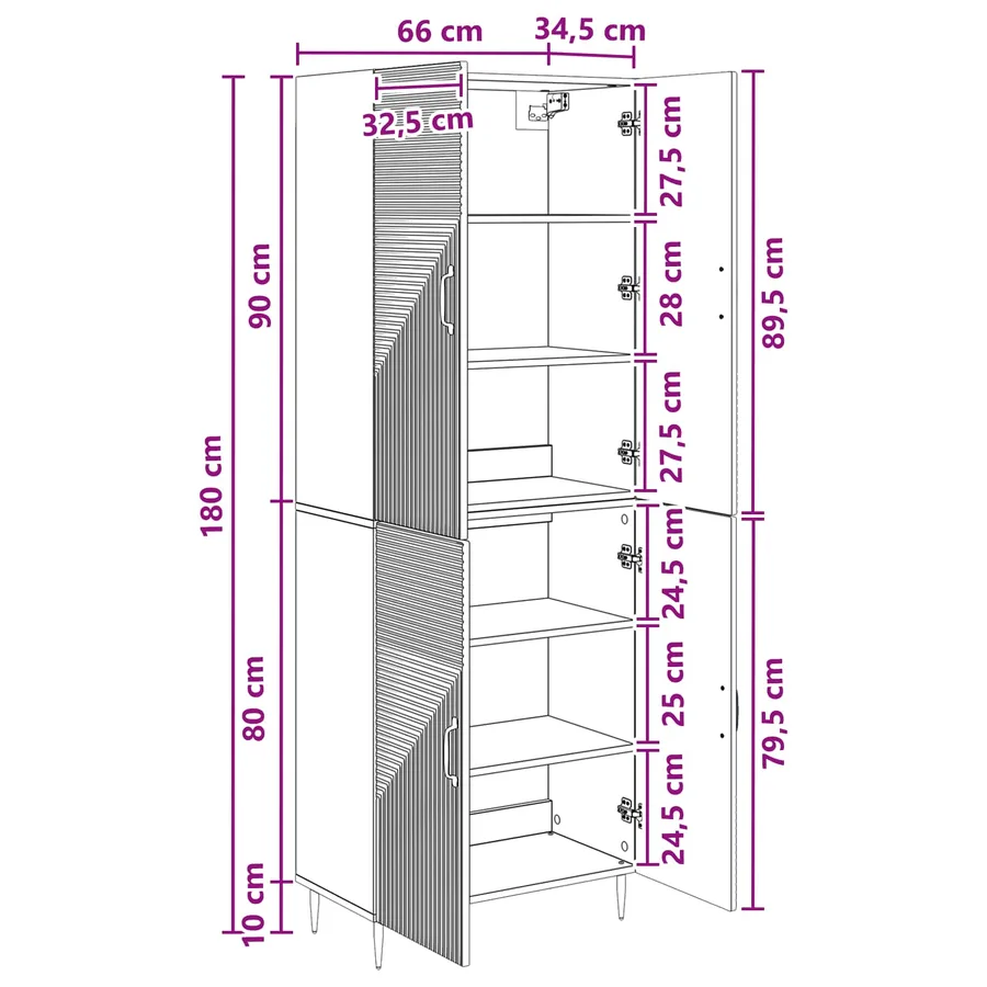 Ensemble de Meubles 2 pc Bois d'ingénierie - 8