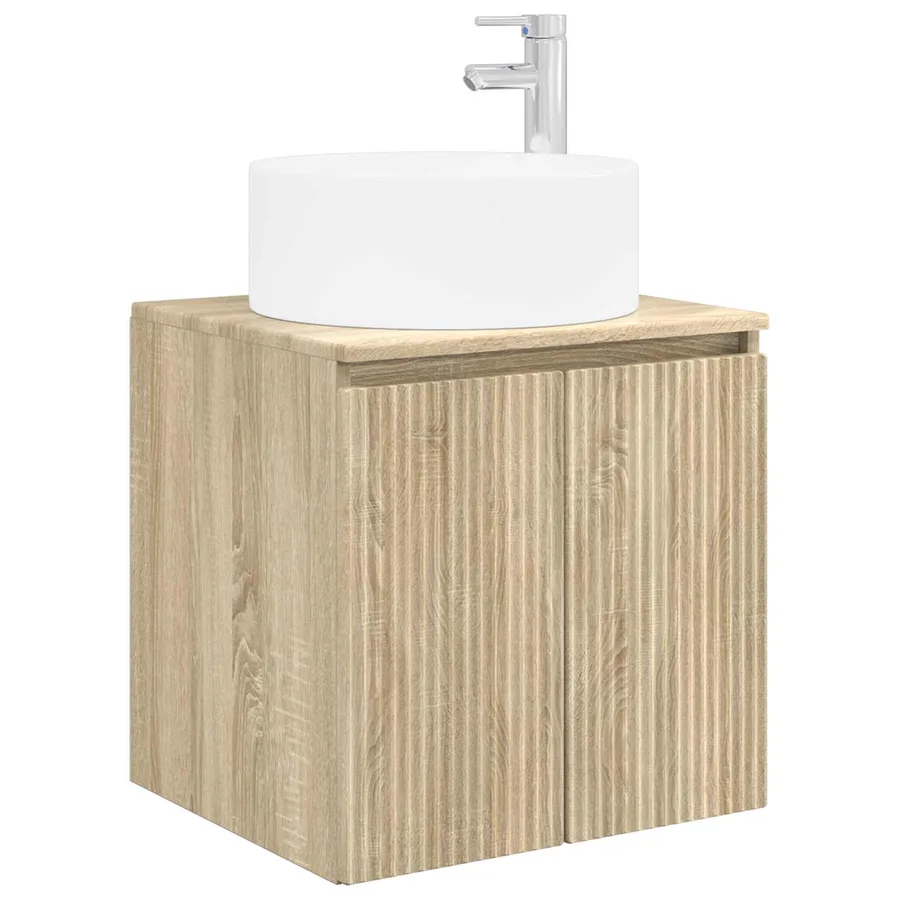 Meuble de lavabo mural Chêne Sonoma 49,5 x 44,5 x 65,5 cm - 2