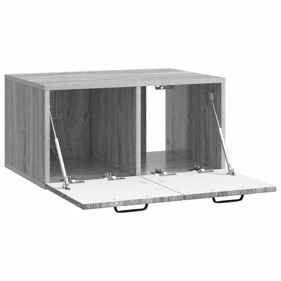 Meuble TV mural Sonoma gris 59,5 x 41 x 30 cm Bois d'ingénierie - 5