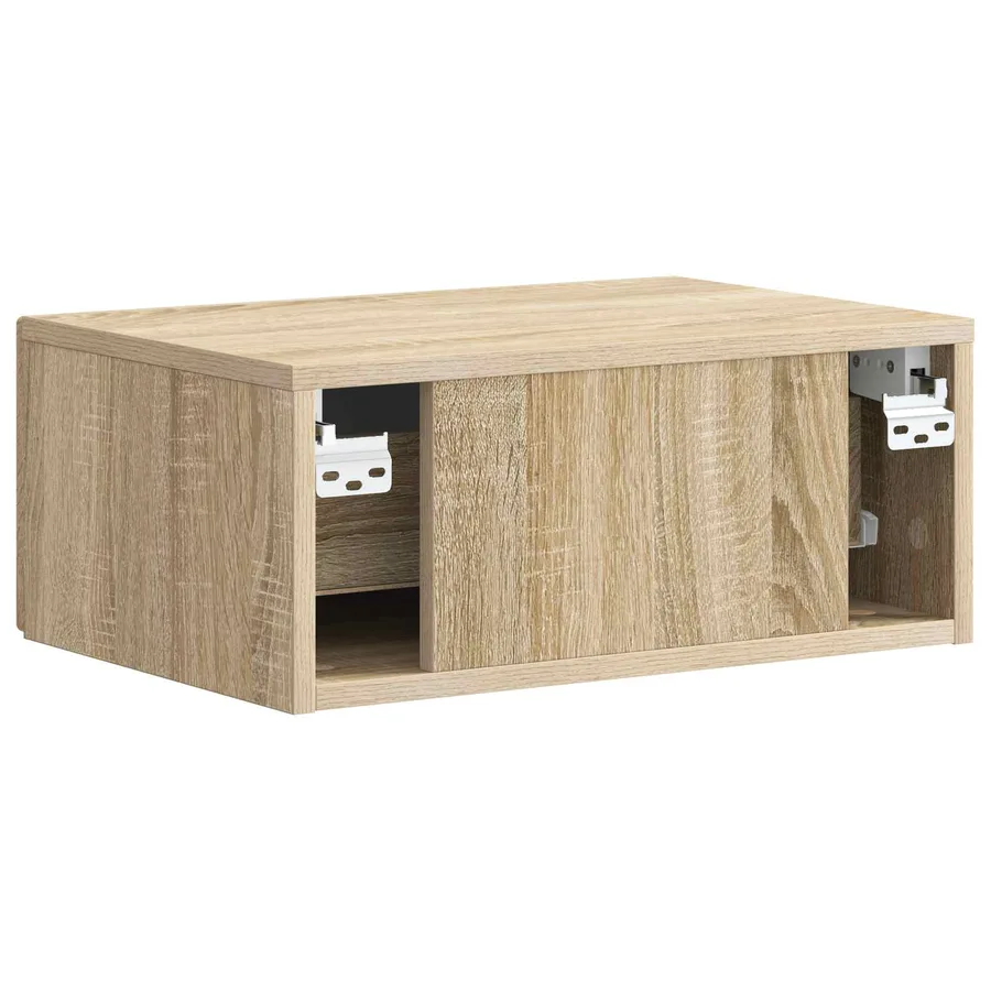 Cabinet de chevet mural 2 pcs Chêne Sonoma 49 x 34,5 x 20 cm - 9