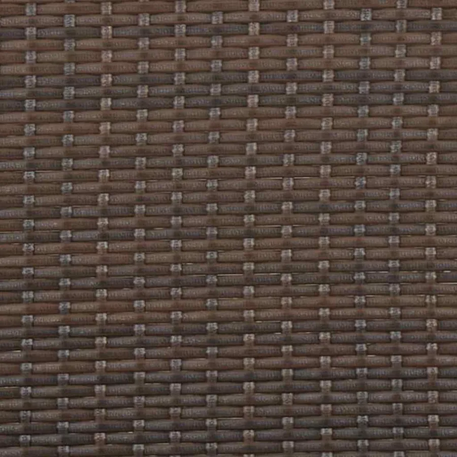 Banc de jardin à 2 places avec coussins Marron Résine tressée - 8