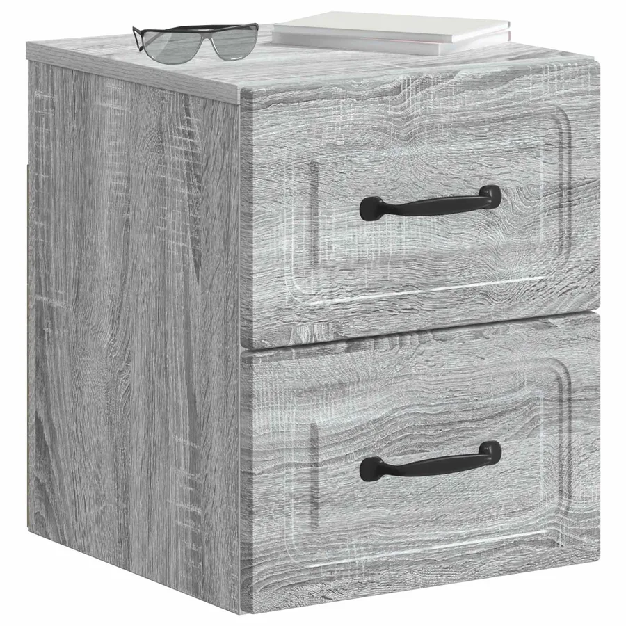 Cabinet de chevet mural 2 pcs Sonoma gris 34,5 x 33 x 40 cm - 3