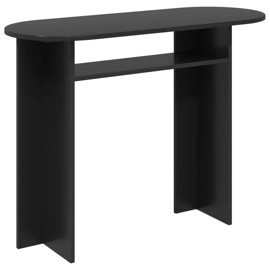 Table console Chêne noir 100 x 39,5 x 75 cm Bois d'ingénierie - 2