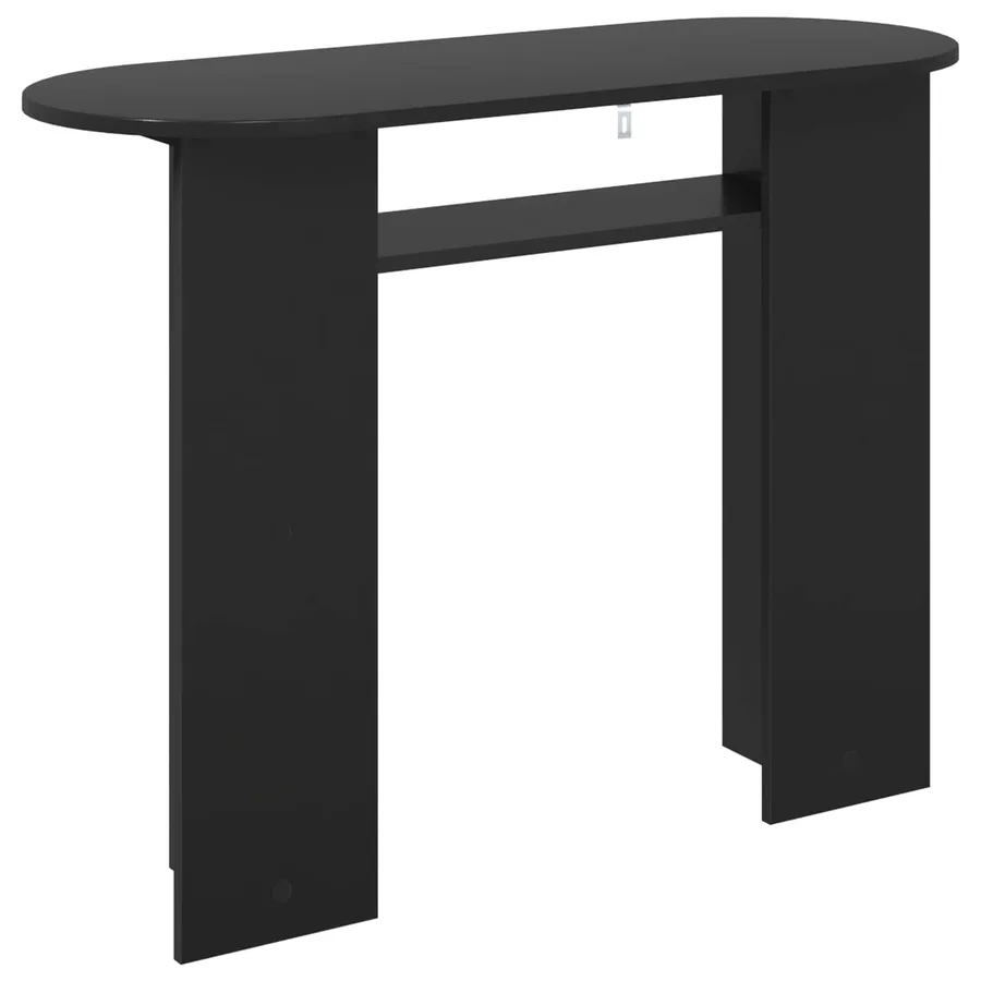 Table console Chêne noir 100 x 39,5 x 75 cm Bois d'ingénierie - 7