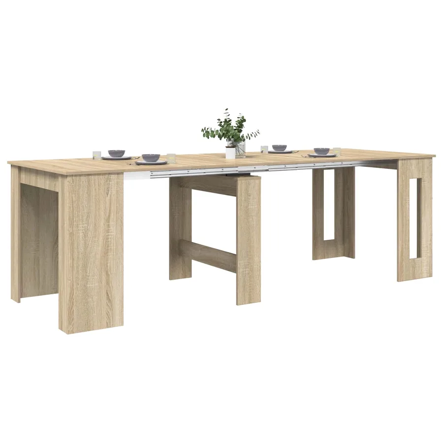 Table à dîner 240 x 85 x 75 cm Bois d'ingénierie Chêne Sonoma - 3