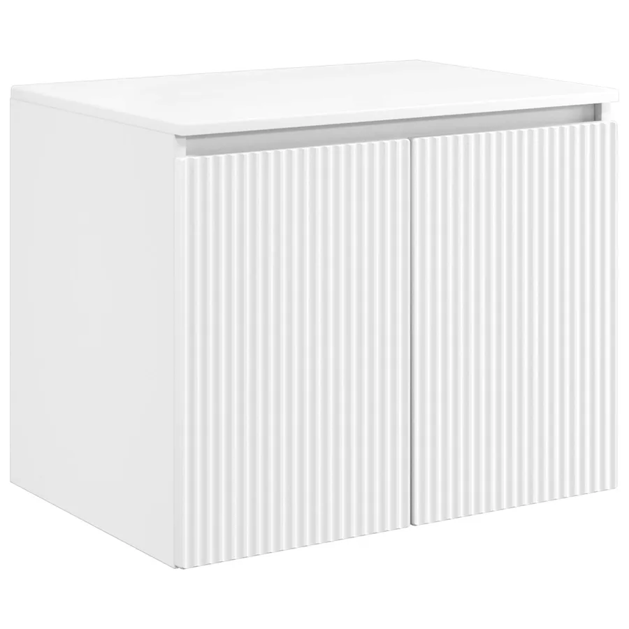 Cabinet de Salle de Bain Mural Blanc 62,5 x 44,5 x 50 cm - 2