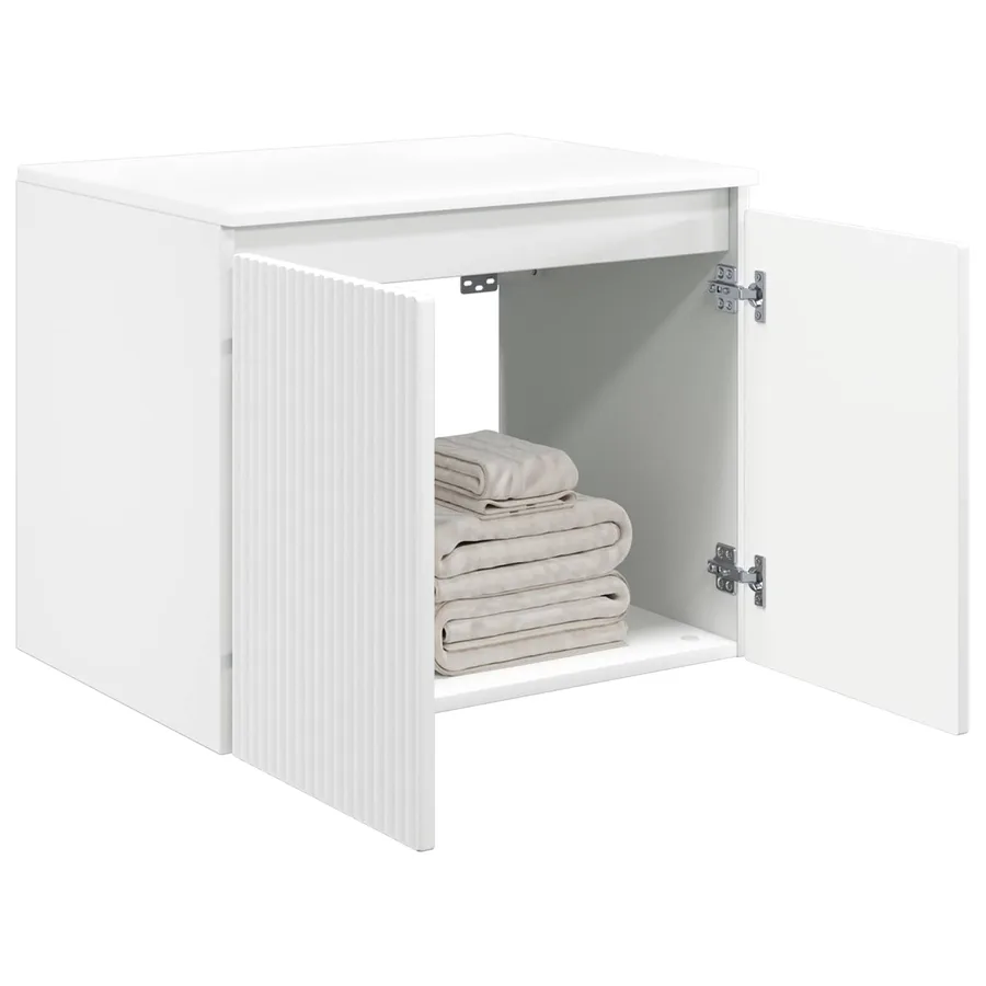 Cabinet de Salle de Bain Mural Blanc 62,5 x 44,5 x 50 cm - 3