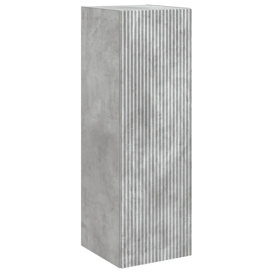 Ensemble de mobilier de salle de bain 5 pcs Gris béton - 6