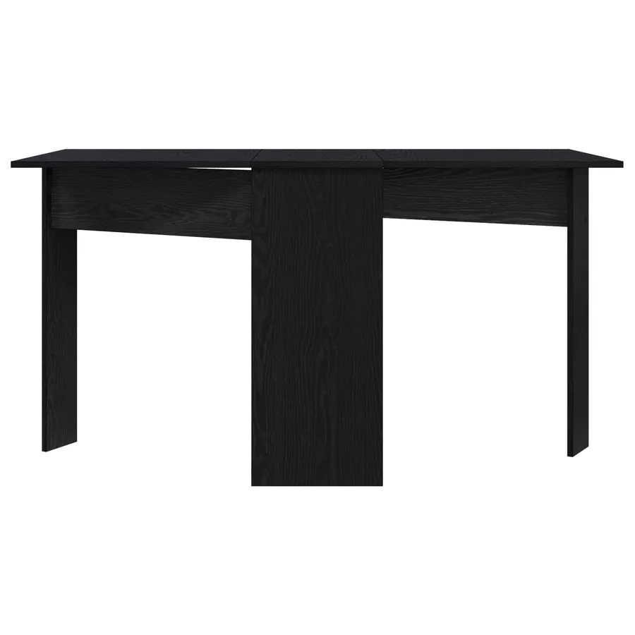 Table à dîner 138 x 70 x 73,5 cm Bois d'ingénierie Chêne noir - 5