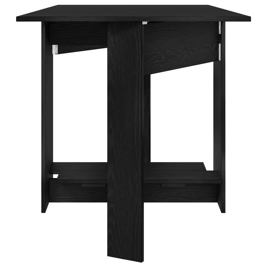 Table à dîner 138 x 70 x 73,5 cm Bois d'ingénierie Chêne noir - 6
