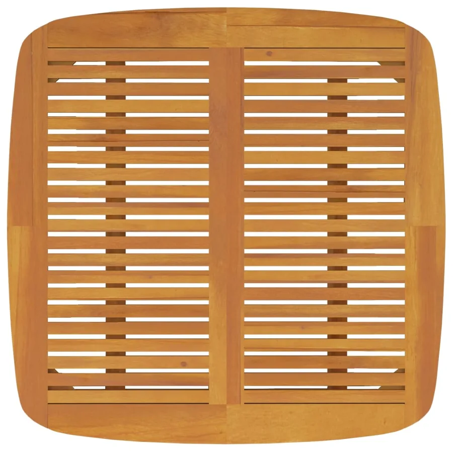 Table de jardin 110x110x75 cm Bois d'acacia solide - 5