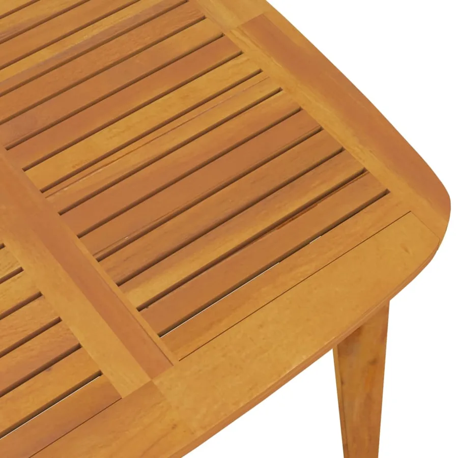 Table de jardin 110x110x75 cm Bois d'acacia solide - 6