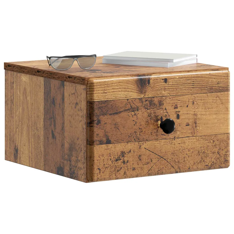 Cabinet de chevet mural 2 pcs Bois ancien 34,5 x 33 x 20 cm - 3