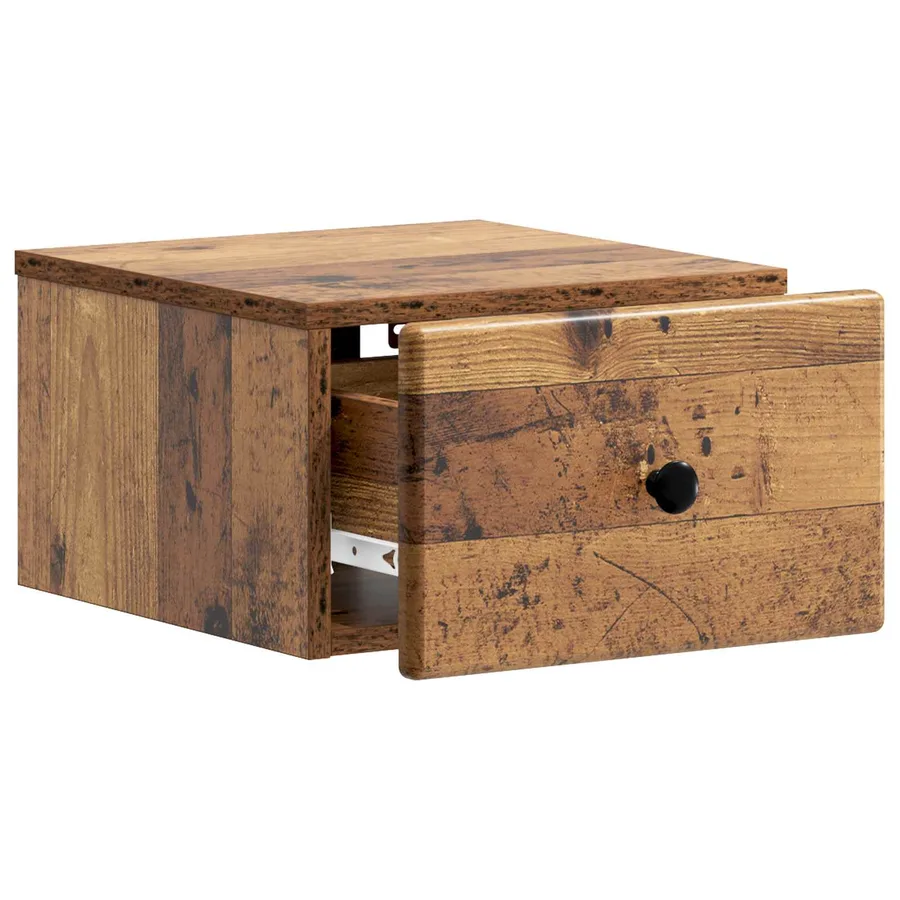 Cabinet de chevet mural 2 pcs Bois ancien 34,5 x 33 x 20 cm - 6