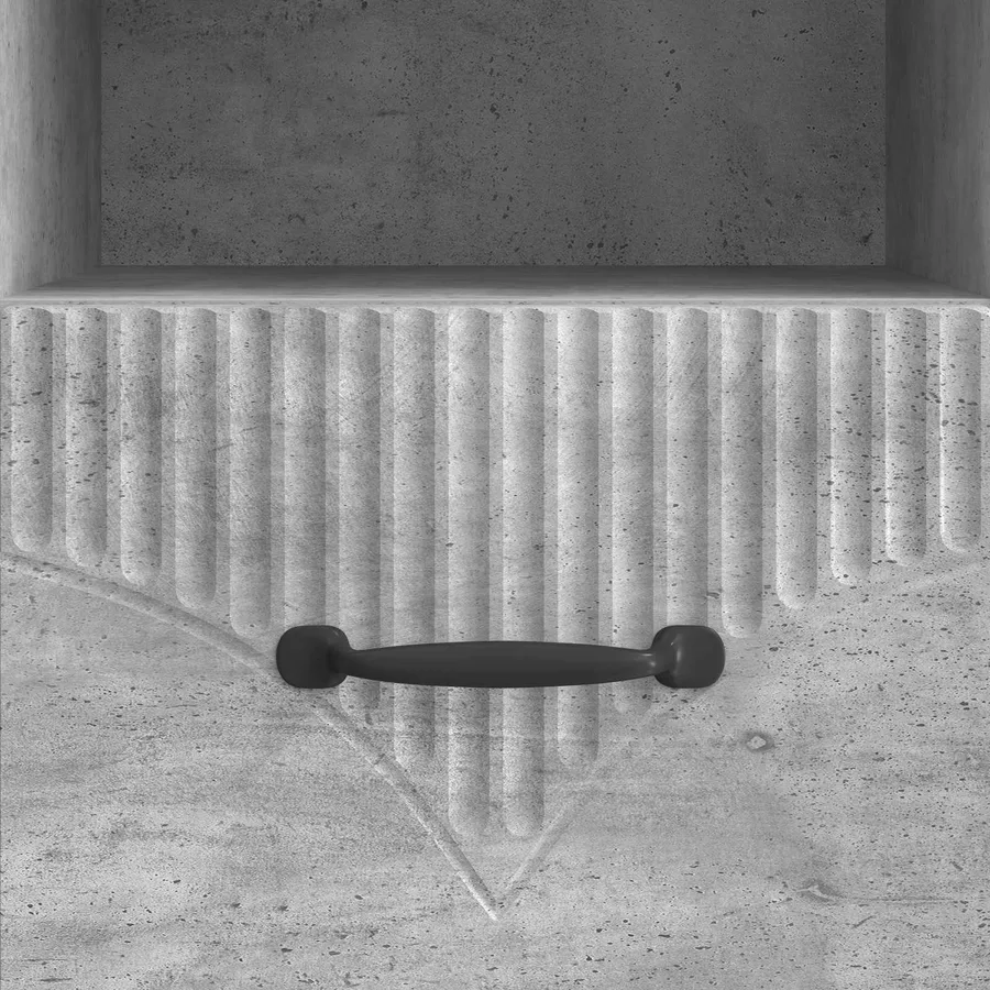 Meuble TV Gris béton 102 x 34,5 x 47 cm Bois d'ingénierie - 10