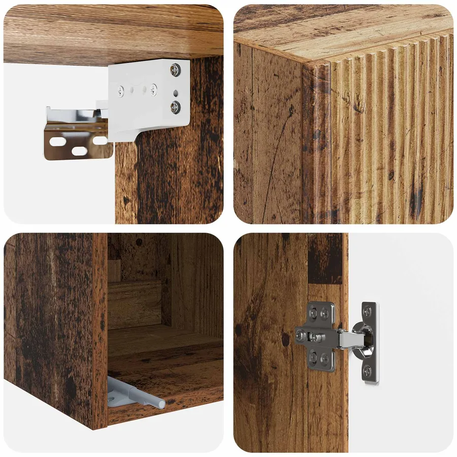 Armoire Murale Bois ancien 33 x 34,5 x 90 cm Bois d'ingénierie - 7