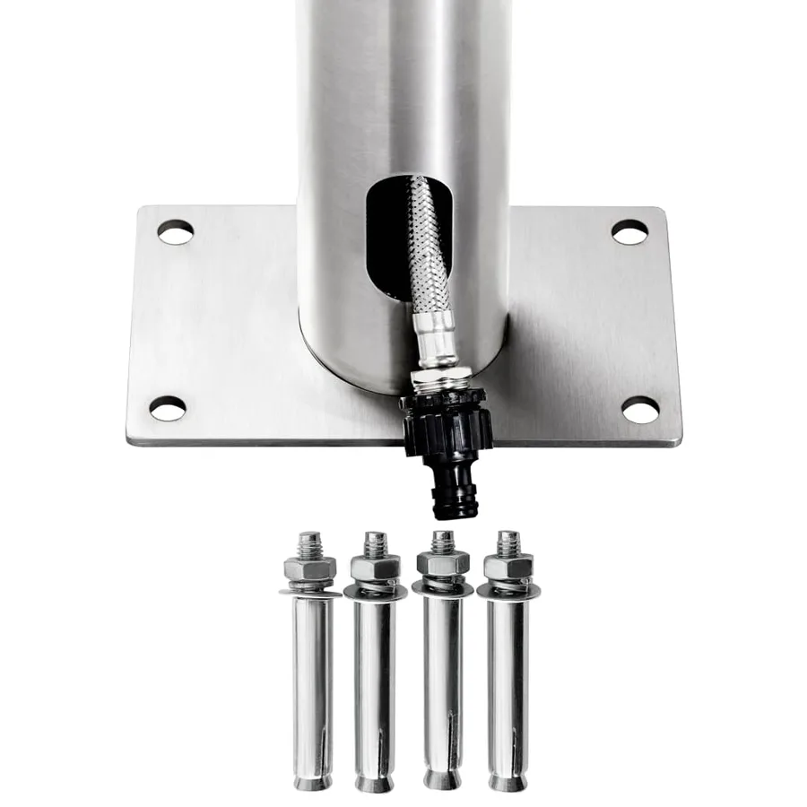 Douche de jardin 220 cm Acier inoxydable - 10