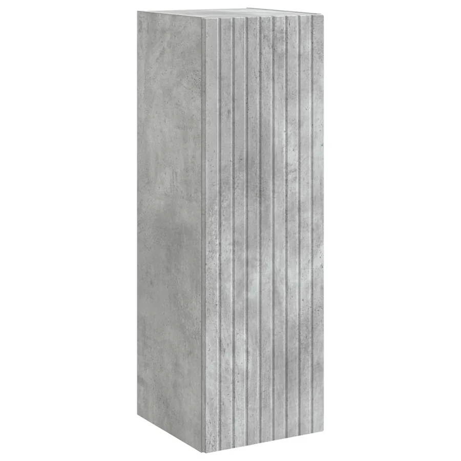 Cabinet de Salle de Bain Mural Gris béton 33 x 34,5 x 60 cm - 2