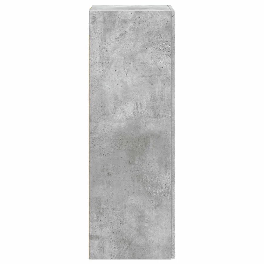 Cabinet de Salle de Bain Mural Gris béton 33 x 34,5 x 60 cm - 4