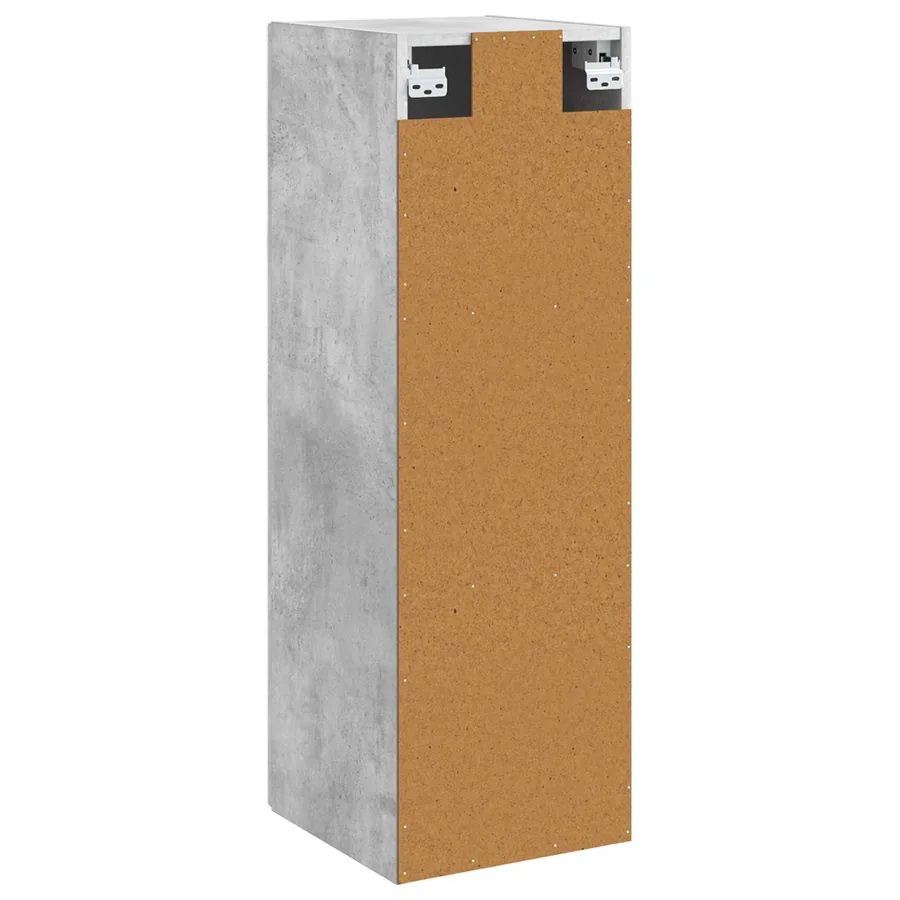 Cabinet de Salle de Bain Mural Gris béton 33 x 34,5 x 60 cm - 5