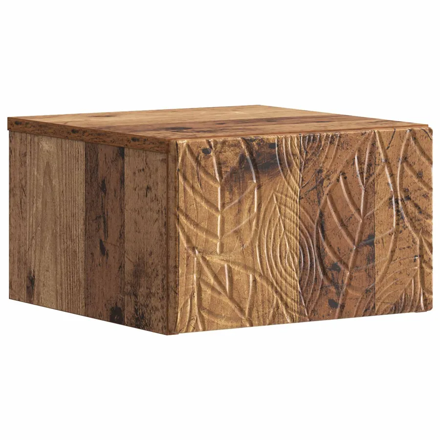 Cabinet de chevet mural 2 pcs Bois ancien 49 x 34,5 x 20 cm - 4