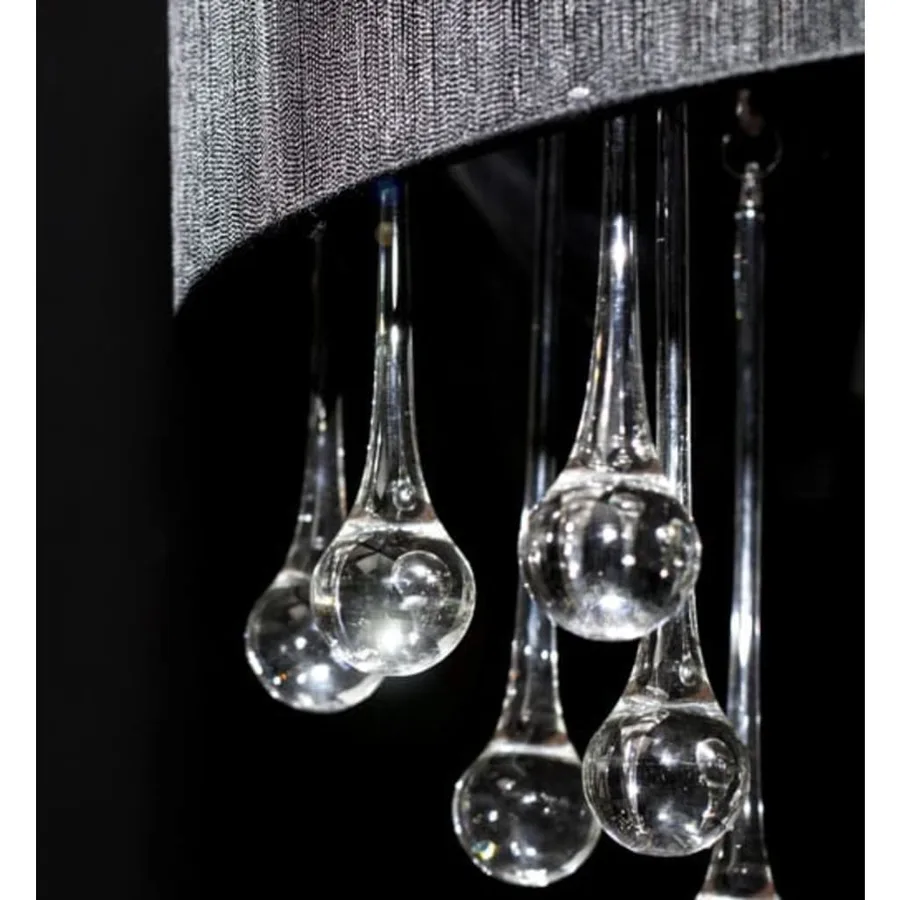 Lustre avec 85 cristaux Noir - 2