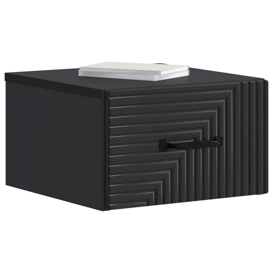 Cabinet de chevet mural 2 pcs Noir 34,5 x 33 x 20 cm - 3
