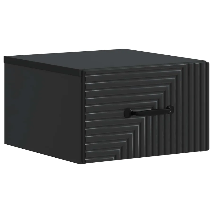 Cabinet de chevet mural 2 pcs Noir 34,5 x 33 x 20 cm - 5