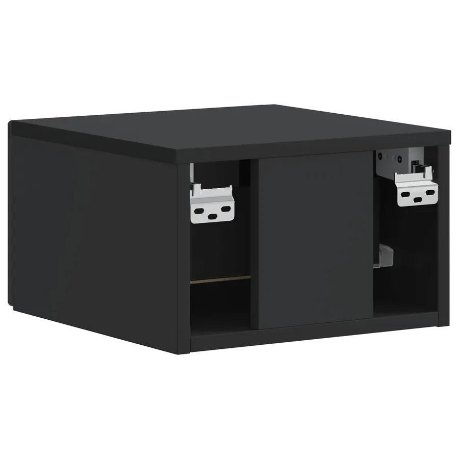 Cabinet de chevet mural 2 pcs Noir 34,5 x 33 x 20 cm - 9