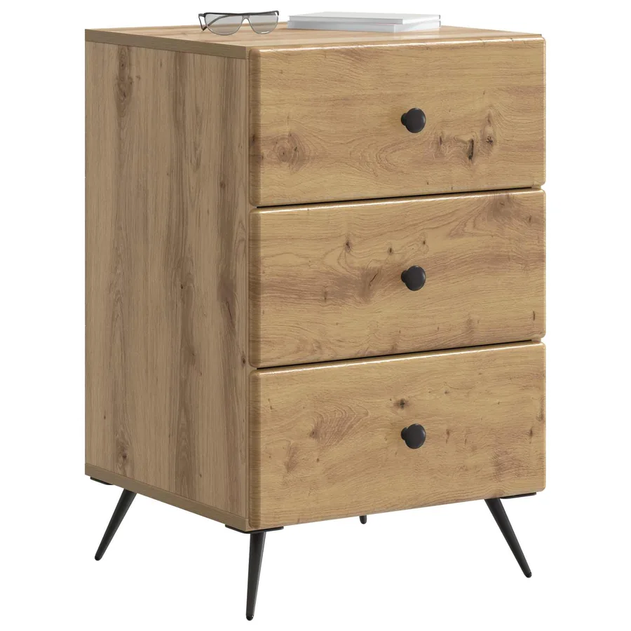 Cabinet de chevet Chêne artisanal 43 x 41 x 66,5 cm - 3