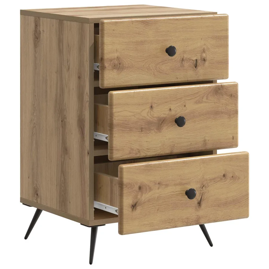 Cabinet de chevet Chêne artisanal 43 x 41 x 66,5 cm - 4